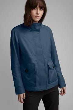 Chamarras Canada Goose Mujer Outlet - Elmira Rompevientos Azules VO8157649